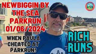 RICH RUNS - PAULA CHEATED AT THE NEWBIGGIN BY THE SEA PARKRUN 01/06/2024