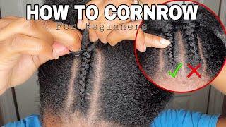 LET ME SHOW YOU HOW TO CORNROW YOUR OWN HAIR ️| Detailed + For Beginners | Christal B.