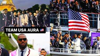 LeBron James & Team USA Opening Ceremony 2024 Paris Olympics!!! 