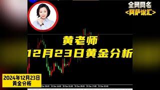 黄老师12月23日黄金分析！#外汇 #黄金 #金价 #国际金价 #今日金价 #财经