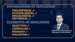 Elements of Education, Foundation Of Education