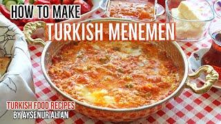 How To Make Menemen (Turkish Egg Dish With Cheese And Tomato Sauce)