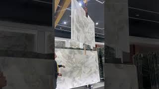 Translucent Dover White Marble slabs on stock…#doverwhitemarble #doverwhitemarbleslabs