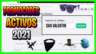 PROMOCODES ROBLOX  // TODOS LOS PROMOCODES ACTIVOS DE ROBLOX 2021 FEBRERO //