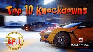 Asphalt 9 - Top 10 Knockdowns in MP (Open Series) - Episode 1