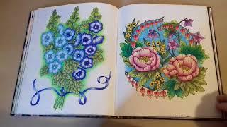 Finished Blomster Mandala/Twilight Garden coloring book
