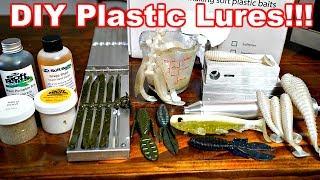 How to Make Soft Plastic Fishing Lures!!!