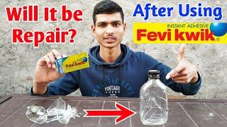 Can We repair Breaked Glass Bottle Using Fevequick | Fevequick Experiment