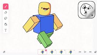 Flipaclip Roblox Character Walking / Animation Timelapse