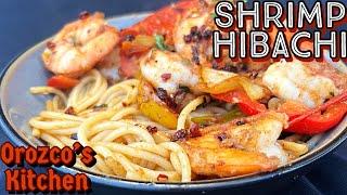 How To Make Hibachi SHRIMP With Butter Noodles On Blackstone