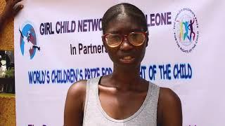 Girl Child Network SL in partnership with World's children prize for the right of the child.