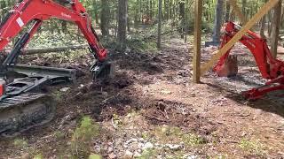 Mini Excavator vs  a Tractor!  Pluses and minuses! Kubota John Deere!