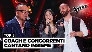 Gigi, Arisa, Clementino, Loredana cantano con i concorrenti di The Voice | Compilation