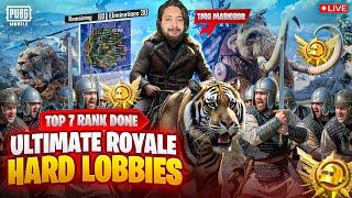 RANK 7 DONE IN ULTIMATE ROYALE | CONQUEROR CHALLENGE | TMG MARKHOR | PUBG Live Stream