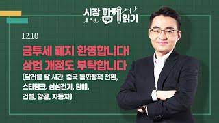 [시장함께읽기] 12월 10일, 금투세 폐지 환영합니다! 상법 개정도 부탁합니다(달러를 팔 시간, 중국 통화정책 전환, 스타링크, 삼성전기, 담배, 건설, 항공, 자동차)