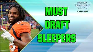 Fantasy Football Sleepers! 9 Hidden Gems for 2024! (Fantasy Football Today Express)