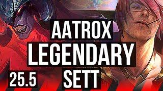 AATROX vs SETT (TOP) | 10/0/6, Legendary | EUW Challenger | 25.5