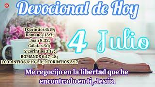 Devocional de hoy 4 Julio |  Devocionales cristianos | Devocionales diarios | Devocional