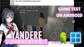 Yandere Sim 2017 Game Test on Android - Winlator 8