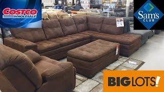 SAM'S CLUB COSTCO BIG LOTS FURNITURE 2020 SOFAS ARMCHAIRS SHOP WITH ME SHOPPING STORE WALK THROUGH