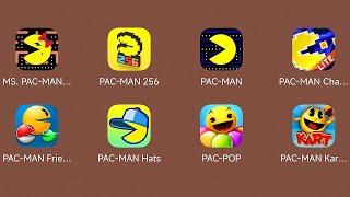 Ms. Pac-Man,Pac-Man 256,Pac-Man Classic,Pac-Man Championship Edition,Pac-Man Friends,Hats,Kart Rally