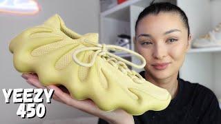 YEEZY 450 SULFUR  & On Foot