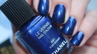 CHANEL Le Vernis Nail Colour 681 FORTISSIMO - Application + swatch