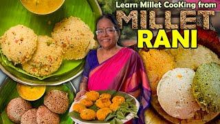 60 வயதுக்கு மேல் சிறுதானிய சமையலில் சாதிக்கும் Millet Rani | சிறுதானிய சமையல் வகுப்பு | MSF