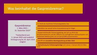 Wie funktioniert eigentlich die Gaspreisbremse?