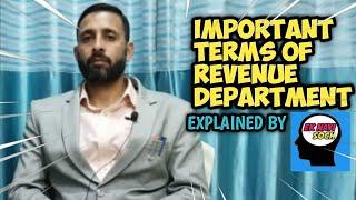 Important terms of                                       ||Revenue Department||