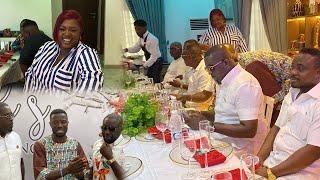 East Legon Executives & Tracy Boakye Surprise Kwaku Manu at His Grand Mansion Unveiling