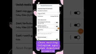 cara setting telegram agar tidak  undh otmatis