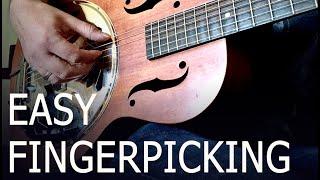 EASY FINGERPICKING Guitar Lesson with GRETSCH RESONATOR