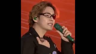 Taehyung's one side broken glasses  