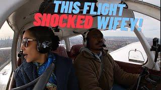 Shocking my wife with New York Flight!  #privatepilot