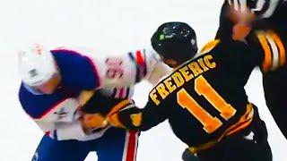 Trent Frederic Corey Perry Fight | Boston Bruins vs Edmonton Oilers 2025 NHL Highlights