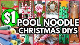 *NEW* POOL NOODLE CHRISTMAS $1 HACKS┃shocking DOLLAR TREE POOL NOODLE HACKS for CHRISTMAS 2024