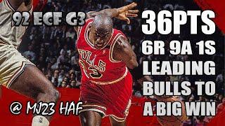 Michael Jordan Highlights vs Cavaliers (1992 ECF Game 3) - 36pts, BIG WIN OVER THE CAVS!