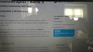 Job search on NHS jobs account part 1