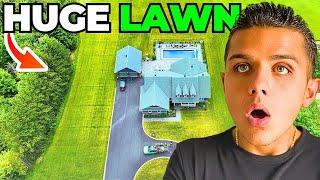 Reaching 400 Lawn Customers & Mowing This HUGE Yard