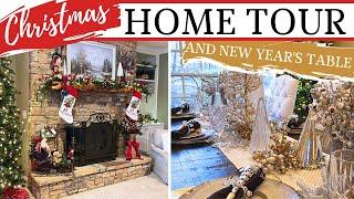  CHRISTMAS HOME TOUR 2024 & NEW YEAR'S TABLESCAPE  New Year's Vlog