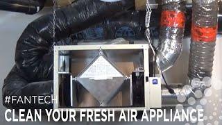 How to clean your fresh air appliance (HRV/ERV) #fantech