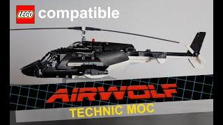 LEGO-compatible AIRWOLF Technic MOC