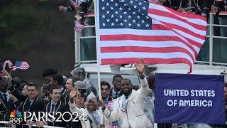 U.S. Olympic team for 2024 Paris Olympics arrives at Opening Ceremony | NBC Sports