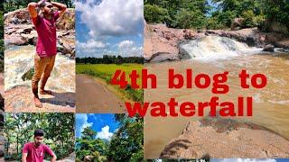 4th Blog to hill side and waterfall #waterfall #blackpink #realme9pro5g #tvsjupiter