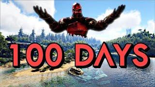 I Spent 100 Days on ARK'S Island and Here's How it Went
