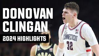 Donovan Clingan 2024 NCAA tournament highlights