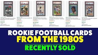 1980s Rookie Football Cards recently Sold for Big Money  #footballcards #sportscards