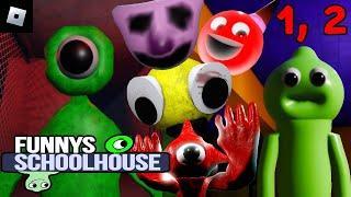 Funnys Schoolhouse [Chapter 1, 2] : roblox mascot horror gameplay walkthrough