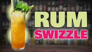 Bermuda RUM SWIZZLE Recipe with Goslings (Rum Cocktails Recipes)